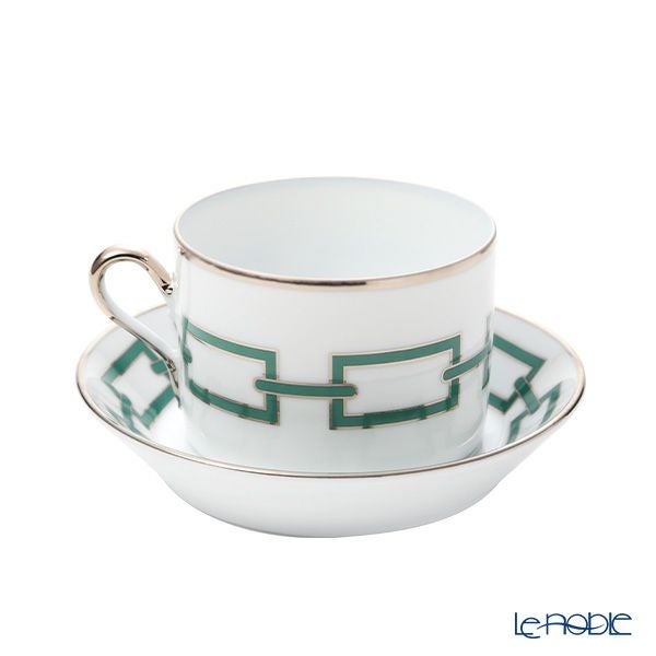 ジノリ1735／リチャード ジノリ（GINORI 1735／Richard Ginori） カテーネ エメラルド ティーカップ＆ソーサー グリーン 200ml／13.5cm
