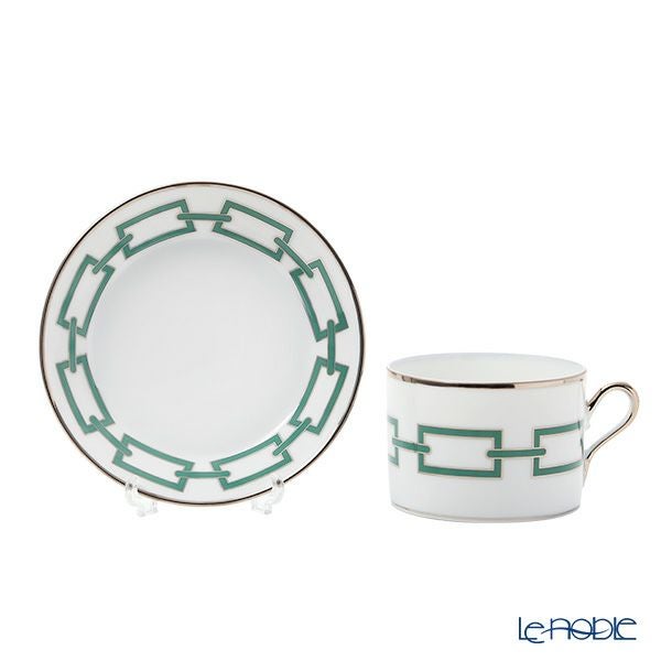 ジノリ1735／リチャード ジノリ（GINORI 1735／Richard Ginori） カテーネ エメラルド ティーカップ＆ソーサー グリーン 200ml／13.5cm