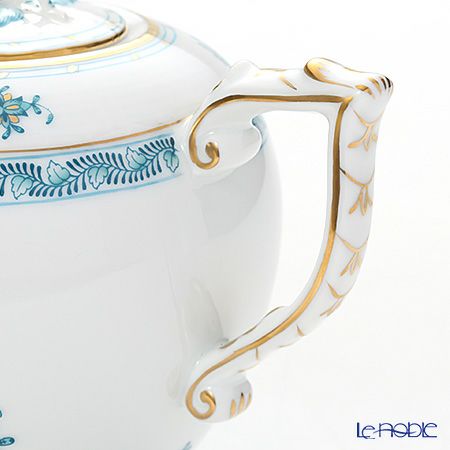 ヘレンド インドの華ターコイズ 00606-0-09／604 ティーポット ローズ 800ml