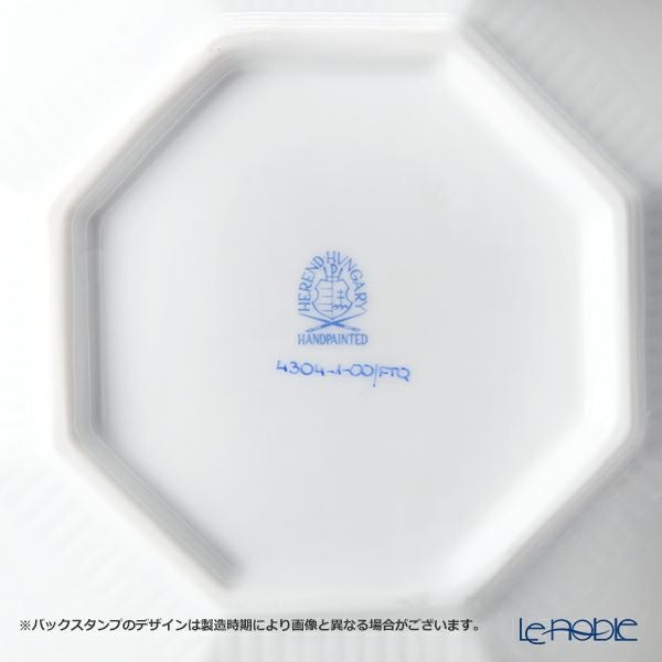 ヘレンド インドの華ターコイズ FTQ オクタゴナルカップ＆ソーサー 04304-0-00