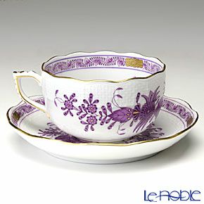 ヘレンド インドの華ライラック 00724-0-00／724 ティーカップ＆ソーサー 200ml