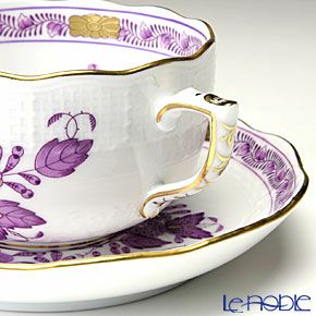 ヘレンド インドの華ライラック 00724-0-00／724 ティーカップ＆ソーサー 200ml