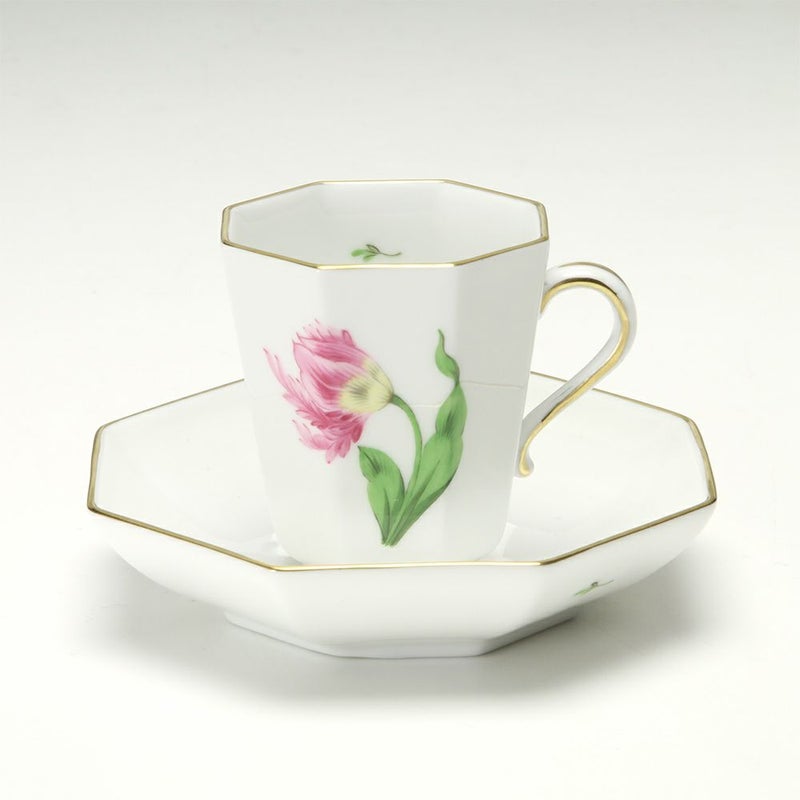 ヘレンド キティ KY-2（ピンク） 04307-0-00 モカカップ＆ソーサー（オクタゴナル）