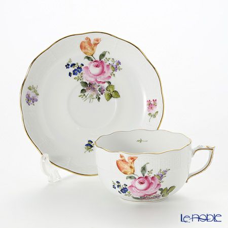 ヘレンド ザクセンフラワー VBSO-4 00724-0-00／724 ティーカップ＆ソーサー 200ml