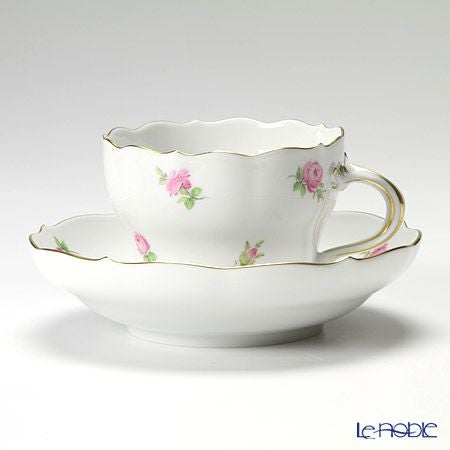マイセン（Meissen） ピンクのバラ／忘れな草 020810／00633 ティー