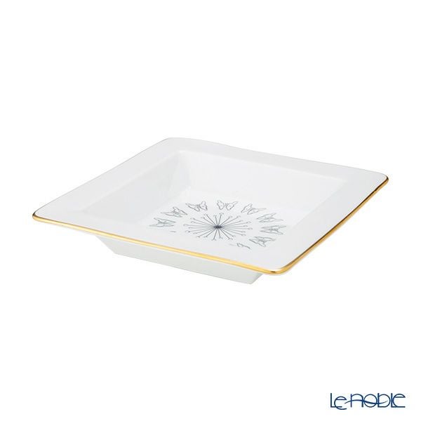 ジノリ1735／リチャード ジノリ（GINORI 1735／Richard Ginori）Bee White ビーホワイト スクエアトレイ 18×18cm