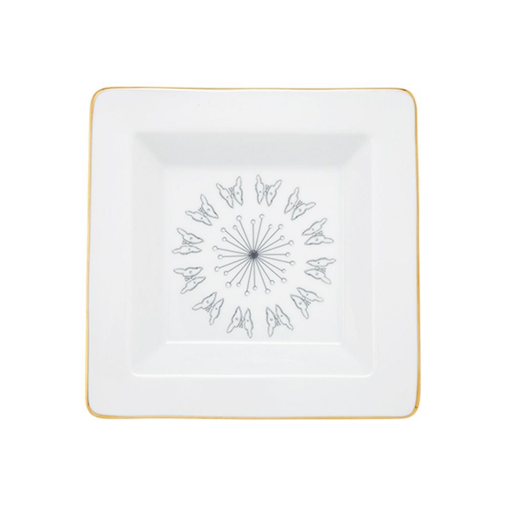 ジノリ1735／リチャード ジノリ（GINORI 1735／Richard Ginori）Bee White ビーホワイト スクエアトレイ 18×18cm