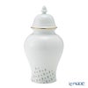 ジノリ1735／リチャード ジノリ（GINORI 1735／Richard Ginori）Bee White ビーホワイト 蓋付き壷 サニーフラワー 31cm A