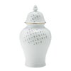 ジノリ1735／リチャード ジノリ（GINORI 1735／Richard Ginori）Bee White ビーホワイト 蓋付き壷 サニーフラワー 31cm A