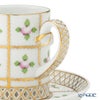 ヘレンド セーブル風の薔薇 SPRO カップ＆ソーサー 透かしレース（オープンワーク） 100ml バーチカル 04756-0-00