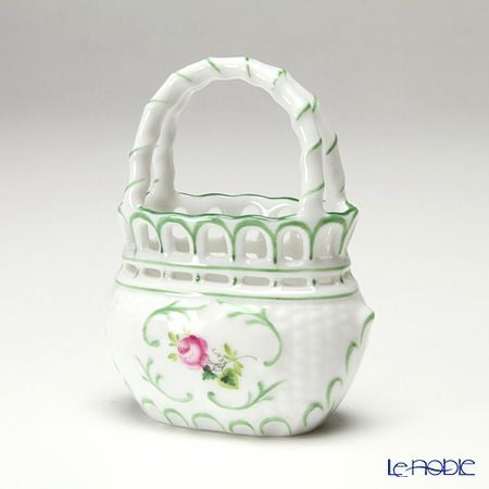 ヘレンド ウィーンのバラ 07455-0-00 バスケット（オープンワーク）