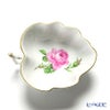 マイセン（Meissen） ピンクのバラ 020110／00207 リーフボウル 12×10cm