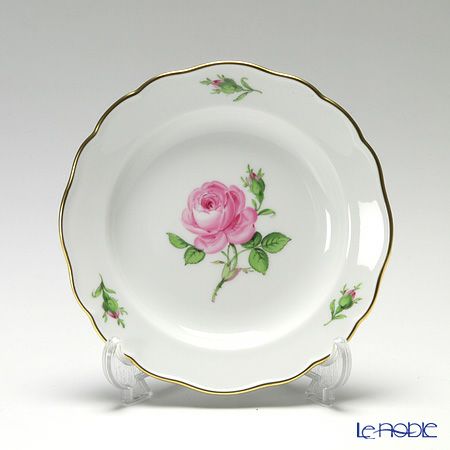マイセン（Meissen） ピンクのバラ 020110／00500 プレート 14cm
