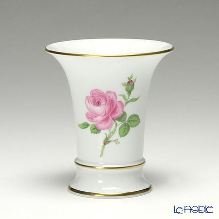 マイセン（Meissen） ピンクのバラ 020110／50033 ベース（花瓶） 10.5cm