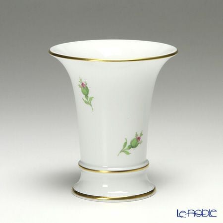 マイセン（Meissen） ピンクのバラ 020110／50033 ベース（花瓶） 10.5cm
