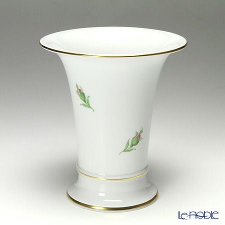 マイセン（Meissen） ピンクのバラ 020110／50035 ベース（花瓶） 16cm