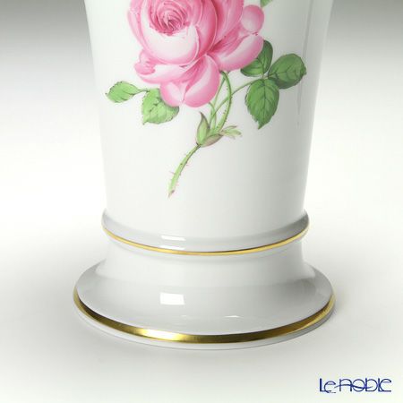 マイセン（Meissen） ピンクのバラ 020110／50035 ベース（花瓶） 16cm