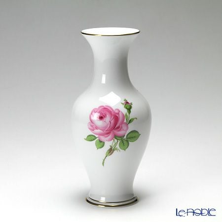 マイセン（Meissen） ピンクのバラ 020110／50198 ベース（花瓶） 24cm