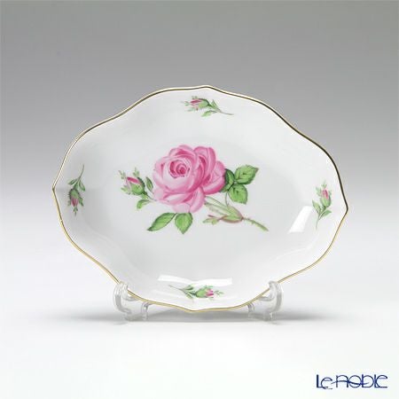 マイセン（Meissen） ピンクのバラ 020110／53605 スモールディッシュ 12cm