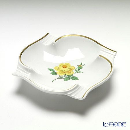 マイセン（Meissen） 黄色のバラ 020613／53552 アッシュトレイ 13cm