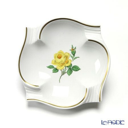 マイセン（Meissen） 黄色のバラ 020613／53552 アッシュトレイ 13cm