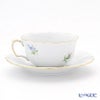 マイセン（Meissen） ピンクのバラ／忘れな草 020810／00633 ティーカップ＆ソーサー 150ml