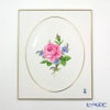 マイセン（Meissen） 陶板 020810／53n31 ピンクのバラ／忘れな草 25×20.5cm