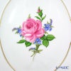 マイセン（Meissen） 陶板 020810／53n31 ピンクのバラ／忘れな草 25×20.5cm