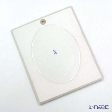 マイセン（Meissen） 陶板 020810／53n31 ピンクのバラ／忘れな草 25×20.5cm