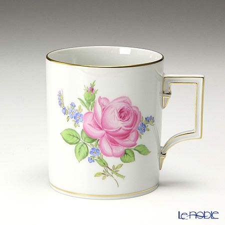 マイセン（Meissen） ピンクのバラ／忘れな草 020810／55810 マグ 240ml