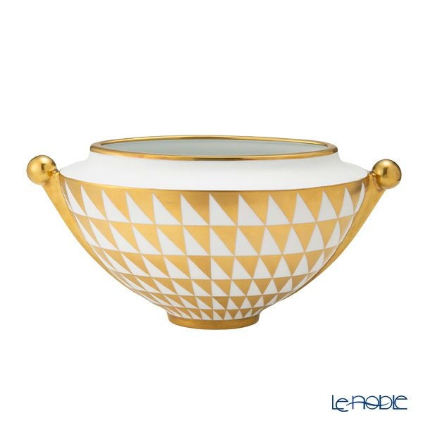 ジノリ1735／リチャード ジノリ（GINORI 1735／Richard Ginori）ムーゼゴールド ベース 35×18cm