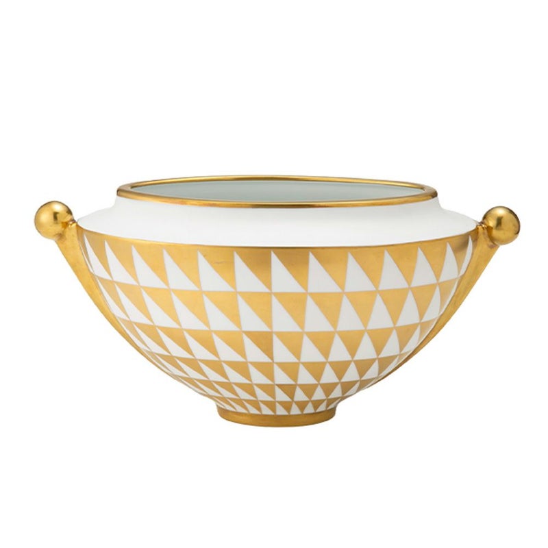 ジノリ1735／リチャード ジノリ（GINORI 1735／Richard Ginori）ムーゼゴールド ベース 35×18cm