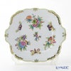 ヘレンド ヴィクトリア・ブーケ 00431-0-00 四角ケーキ皿 28×25cm