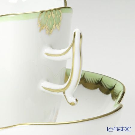 ヘレンド (HEREND) ヴィクトリア・ブーケ 04198-0-00 コーヒーカップ＆ソーサー（楕円） 100ml