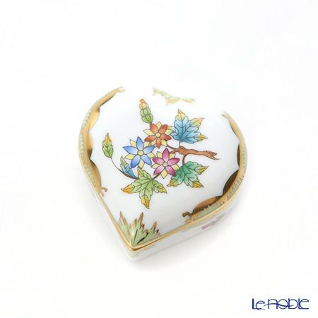ヘレンド (HEREND) ヴィクトリア・ブーケ 06112-0-00 ハートボックス 5cm