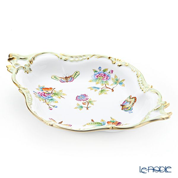 ヘレンド ヴィクトリア・ブーケ 07515-0-00 フルーツディッシュ 34.7cm