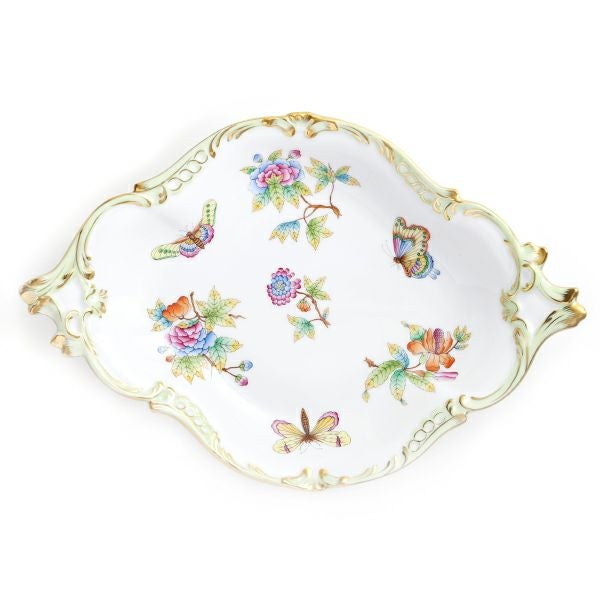 ヘレンド ヴィクトリア・ブーケ 07515-0-00 フルーツディッシュ 34.7cm