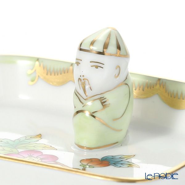 ヘレンド (HEREND) ヴィクトリア・ブーケ 07733-0-21 オブロングトレイ マンダリン 8cm
