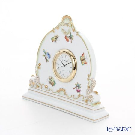 ヘレンド ヴィクトリア・ブーケ 08083-0-00 テーブルクロック 12.5cm