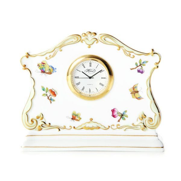 ヘレンド ヴィクトリア・ブーケ デスククロック 08084-0-00