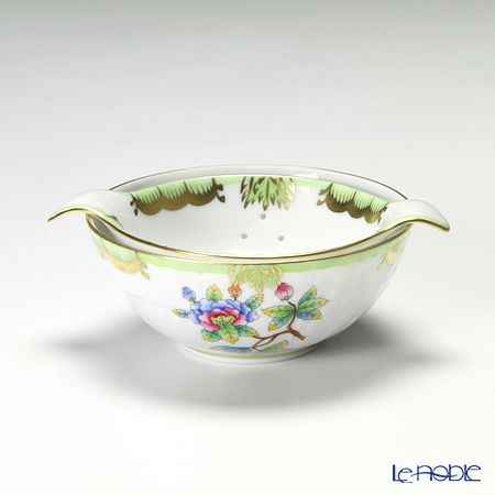 ヘレンド (HEREND) ヴィクトリア・ブーケ 001453／01454 ティーストレーナー／ボウル