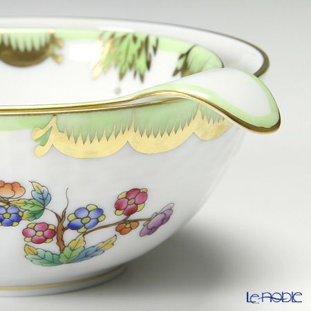 ヘレンド (HEREND) ヴィクトリア・ブーケ 001453／01454 ティーストレーナー／ボウル