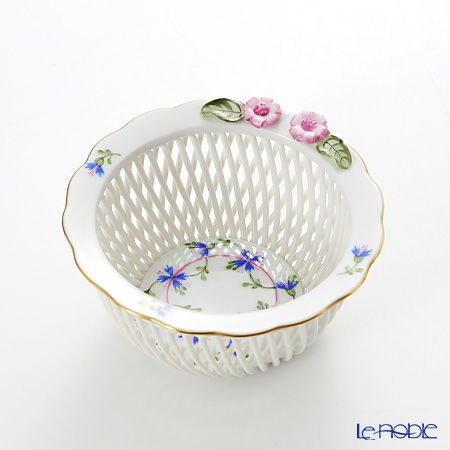 ヘレンド ブルーガーランド PBG 07376-0-00／7376 バスケット（ラウンド）