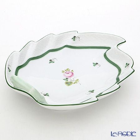 ヘレンド ウィーンのバラ 00201-0-00／201 リーフディッシュ 23.5cm