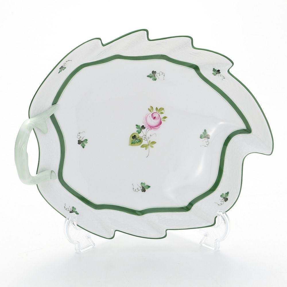 ヘレンド ウィーンのバラ 00201-0-00／201 リーフディッシュ 23.5cm