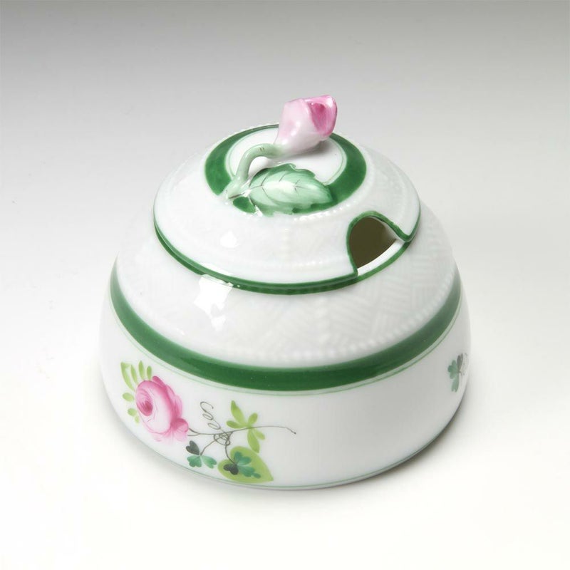 ヘレンド ウィーンのバラ 00243-7-09／243 マスタードポット（ローズ）