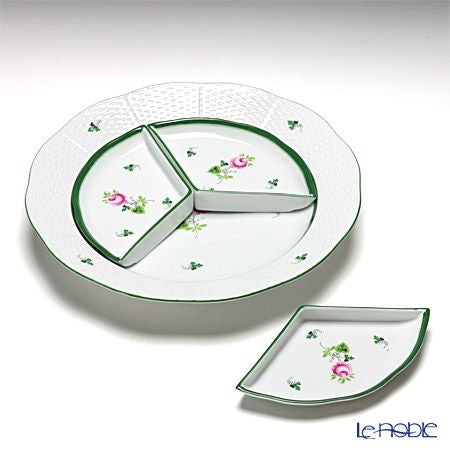 ヘレンド (HEREND) ウィーンのバラ 00441-0-00 オードブルセット 25cm
