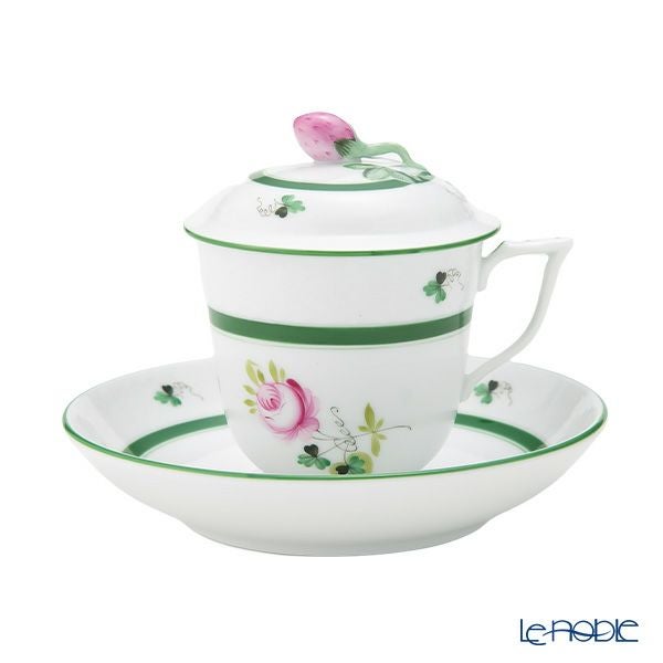 ヘレンド (HEREND) ウィーンのバラ 00705-0-11 ハーブティーカップ＆ソーサー ストロベリー 200ml