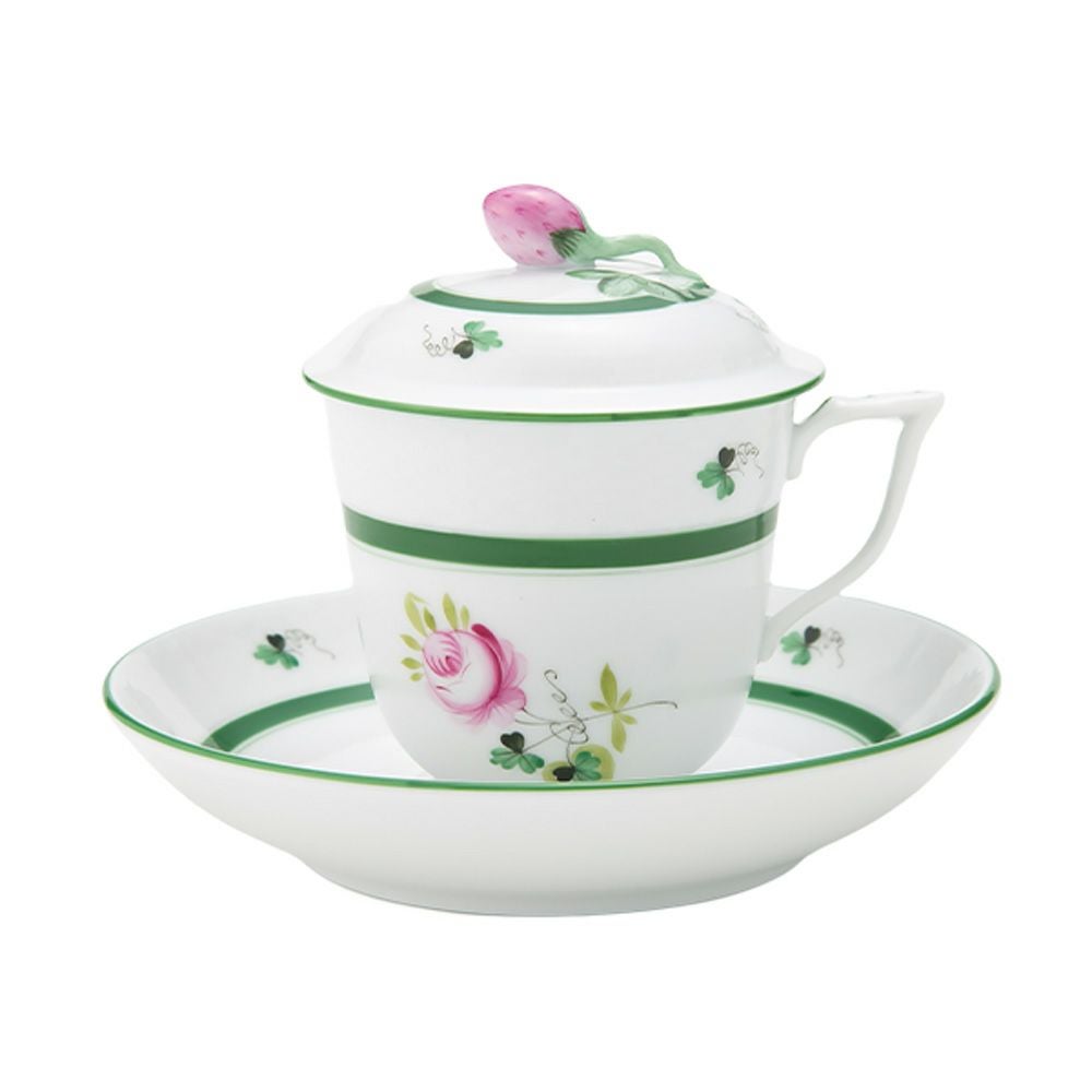 ヘレンド (HEREND) ウィーンのバラ 00705-0-11 ハーブティーカップ＆ソーサー ストロベリー 200ml