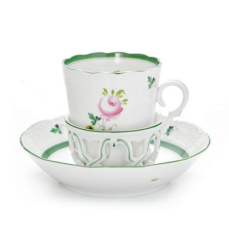 ヘレンド (HEREND) ウィーンのバラ 00713-0-00／713 チョコレートカップ＆ソーサー